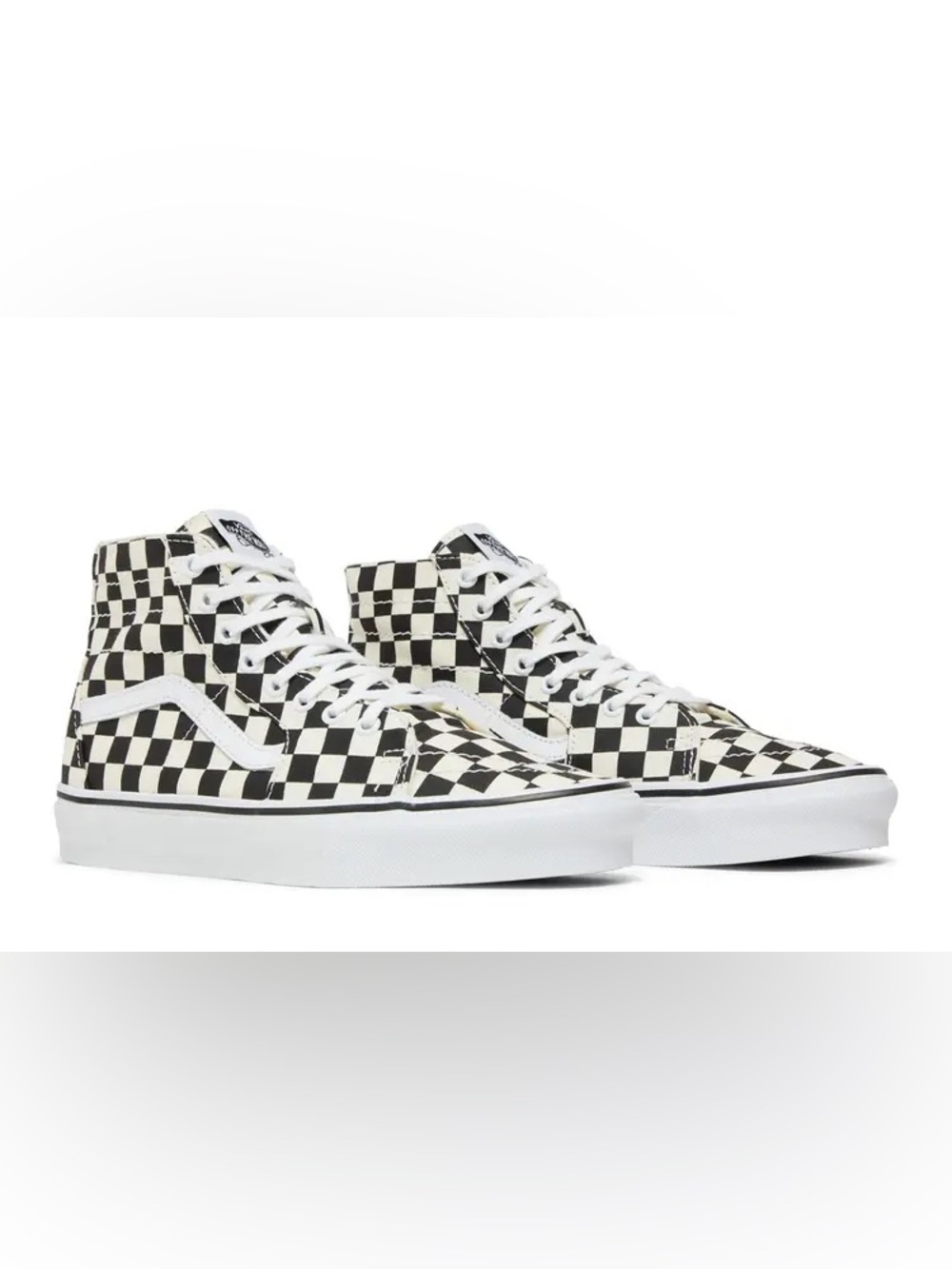 VANS Sk8 Hi Checkerboard High Top Sneakers 🖤🤍